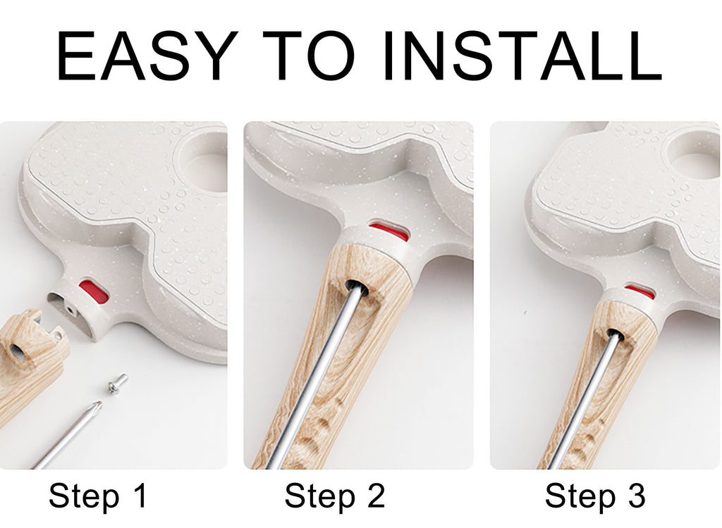 Foorey Home Egg Pan 4 Cup Nonstick Frying Omelette Pan with Lid for Breakfast Skillet for Eggs Pancake with 1 Spatula 1 Brush