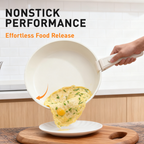 Foorey Home Ceramic Cookware Set 9 Pcs Pots and Pans Set with Detachable Handles Cooking Pan Saucepan Set Skillet Healthy Induction Cookware Oven Safe Dishwasher RV Kitchen